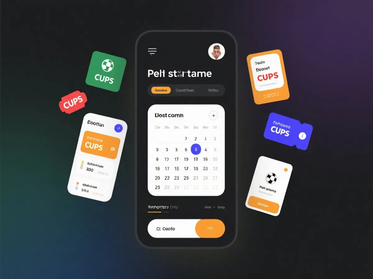 世界杯活动与赛程专题界面